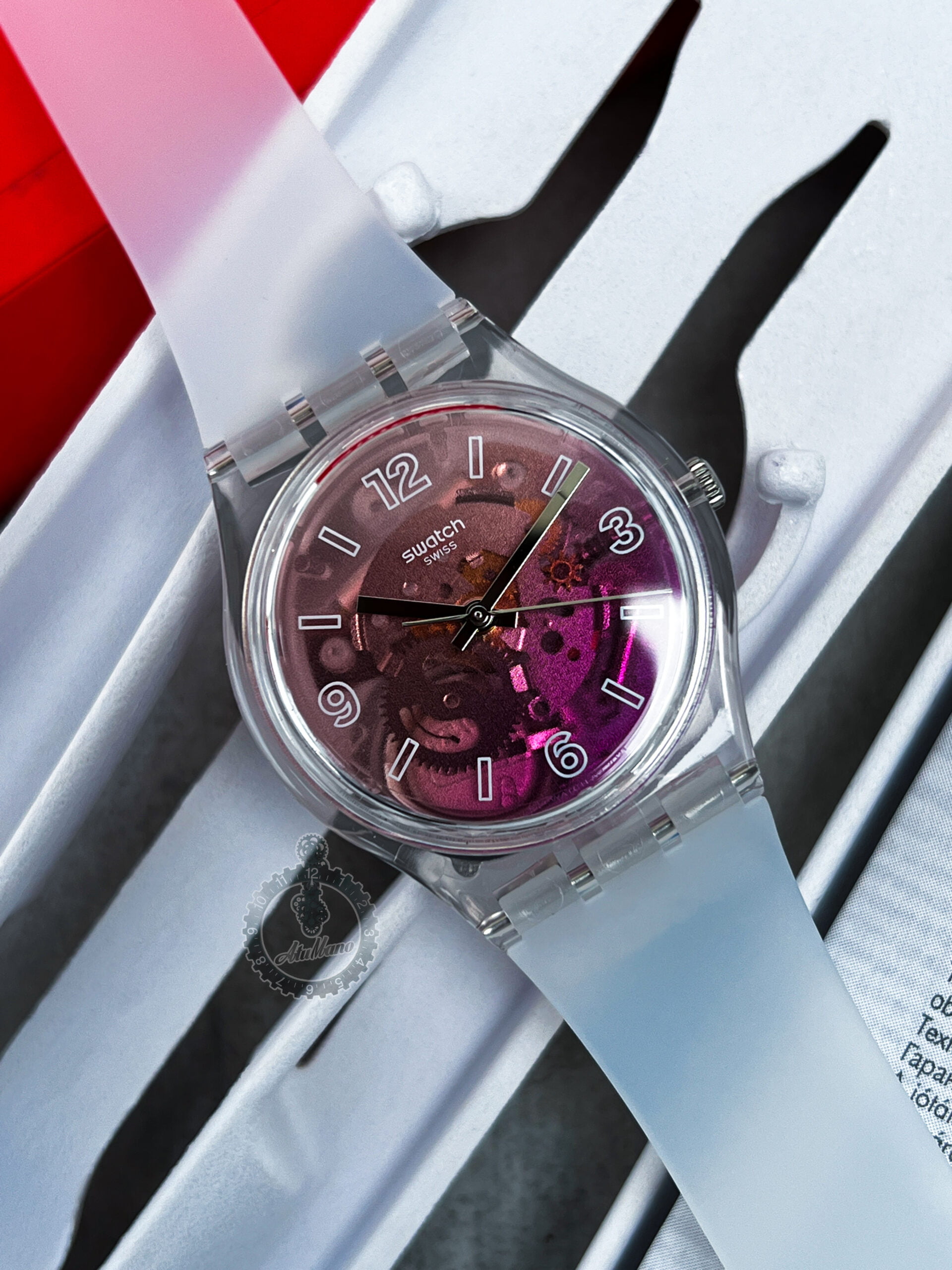 Reloj Swatch Ge Pink Disco Fever Atumano