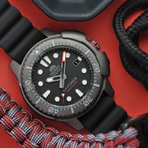 Reloj Orient  (RA-AC0L03B) M Force Diver  Mecánico con Correa de Silicona de 45 mm