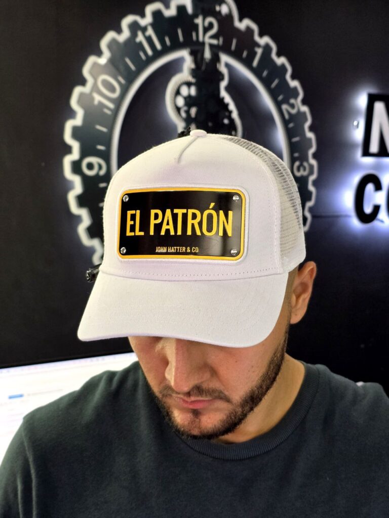 Gorra de lujo John Hatter El Patrón - El Patrón Blanca Aluminio