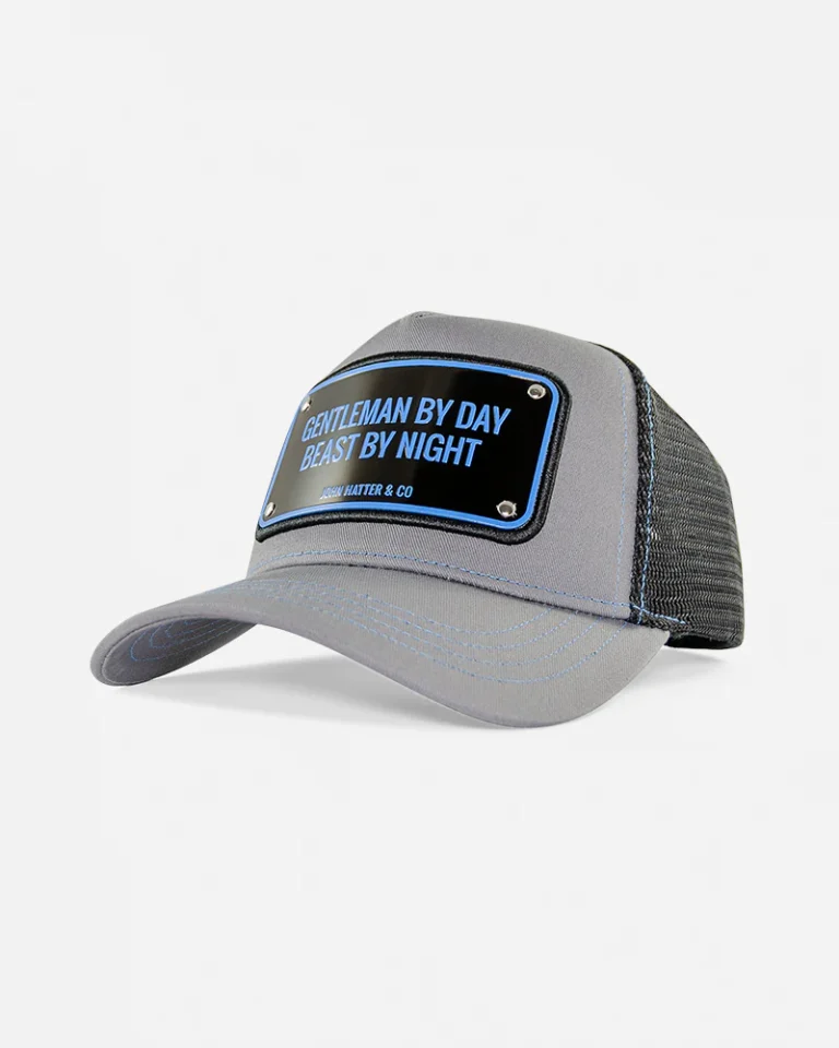 Gorra de lujo John Hatter Gentleman By Day Beast By Night - Caballero de Dia , Bestia de Noche  Aluminio LIQUIDACIÓN
