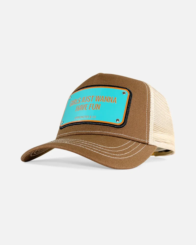 Gorra de lujo John Hatter Girls Just Wanna Have Fun- Las Chicas Solo Quieren Divertirse Aluminio (garage)