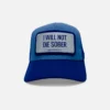 Gorra de lujo John Hatter I Will Not Die Sober - No Moriré Sobrio Azul Aluminio - Imagen 2