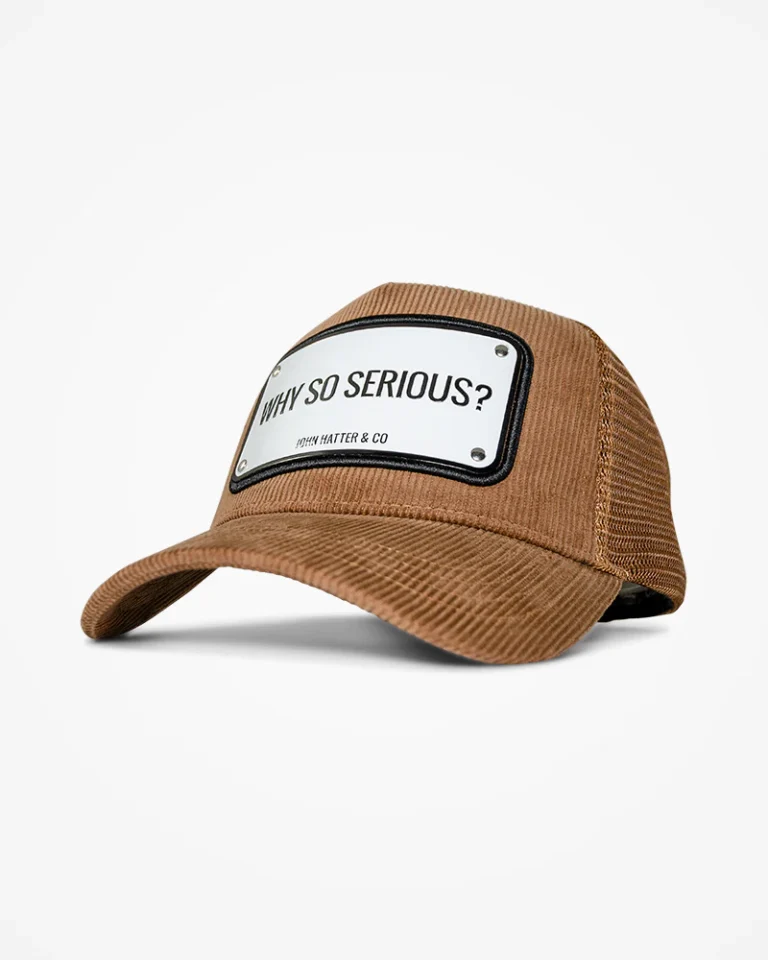 Gorra de lujo John Hatter Why So Serious- Por Que Tan Serio? Aluminio