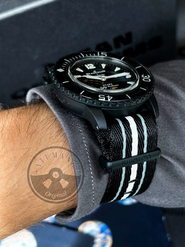 Reloj Swatch x BlancPain (SO35B400) Scuba Fifty Fathoms Oceano de Tormentas - Imagen 5