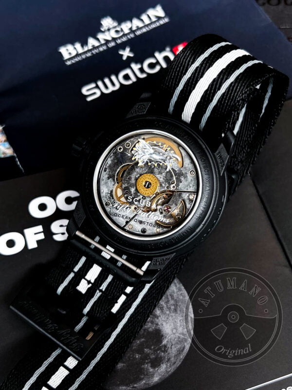 Reloj Swatch x BlancPain (SO35B400) Scuba Fifty Fathoms Oceano de Tormentas - Imagen 6