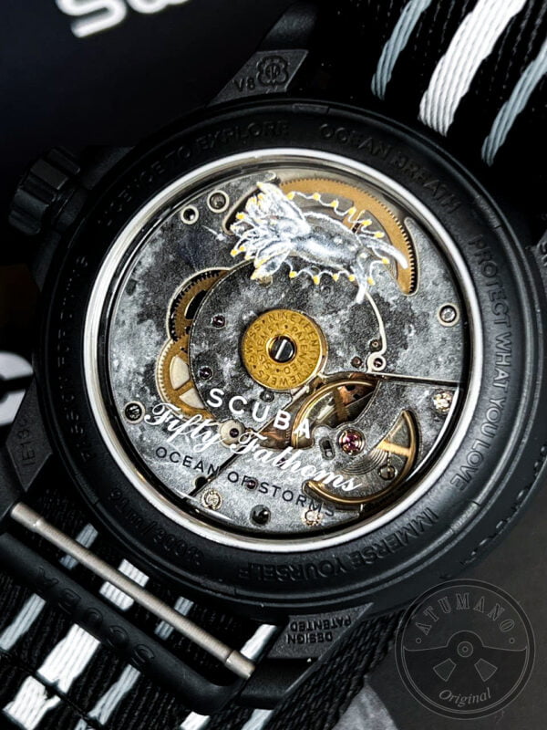 Reloj Swatch x BlancPain (SO35B400) Scuba Fifty Fathoms Oceano de Tormentas - Imagen 7