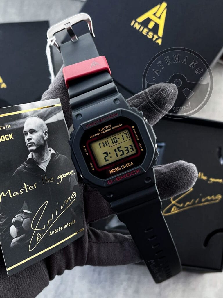 Reloj G-Shock (DW-5600AI-1DR) edición especial Andrés Iniesta