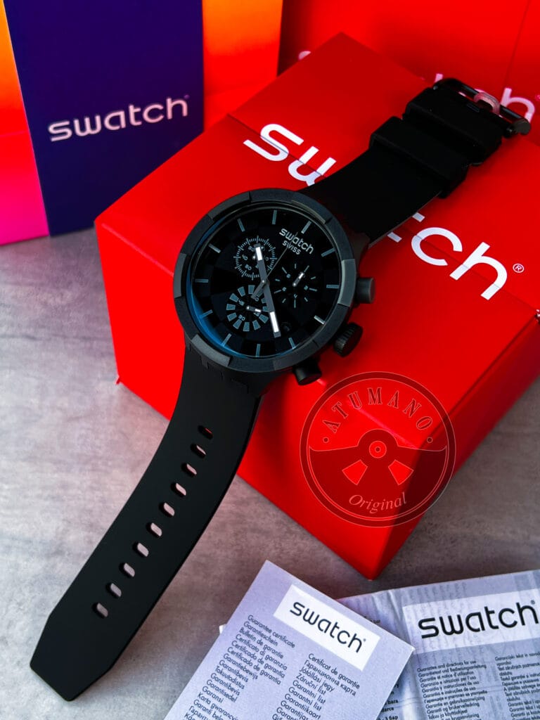 Reloj Swatch (SB02B400) Big Bold Checkpoint Black