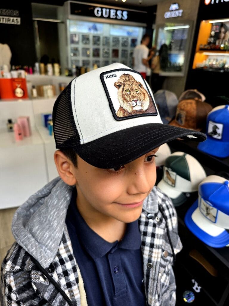 Gorra de lujo Goorin Bros KING LEON NEGRO BLANCA NIÑO