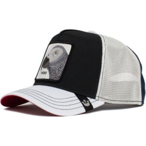 Gorra de lujo Goorin Bros WORD LORO NEGRA BLANCA