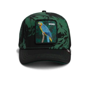 Gorra de lujo Goorin Bros Word Loro Gamuza