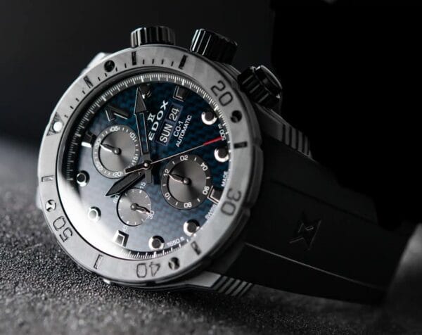 RELOJ EDOX CO-1 CARBON AUTOMATICO ( 01125-CLNGN-BUNN) - Imagen 8