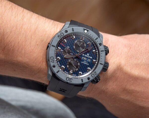 RELOJ EDOX CO-1 CARBON AUTOMATICO ( 01125-CLNGN-BUNN) - Imagen 9
