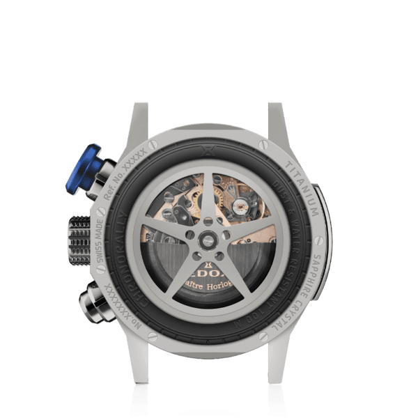 RELOJ EDOX CRONORALLY AUTOMATICO (01129 TBUCBR BUBR) TITANIO - Imagen 4