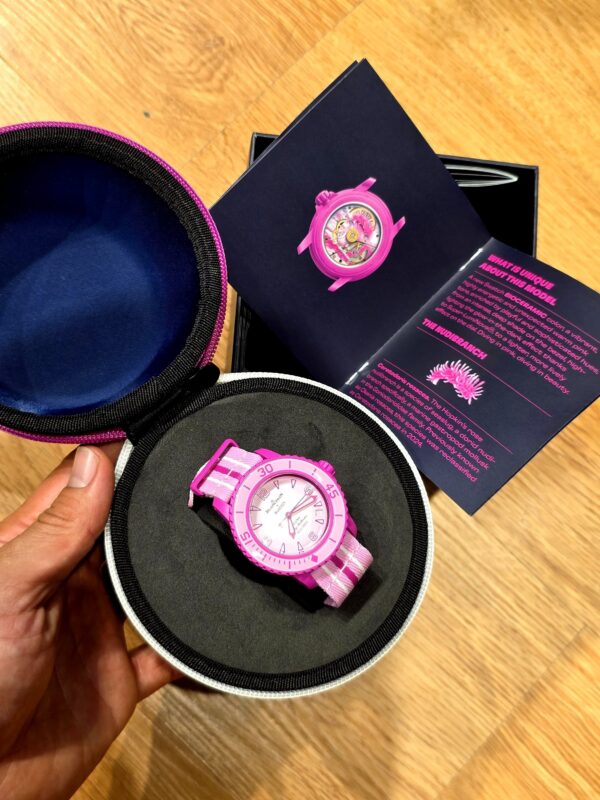 Nuevo Reloj Swatch x BlancPain (SO35P400) Scuba Fifty Fathoms PINK OCEAN - Imagen 2