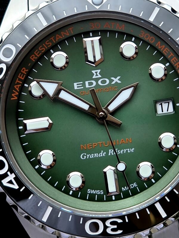RELOJ EDOX NEPTUNIAN GRANDE RESERVE  (80801 3VM VDN) DATE AUTOMATIC - Imagen 9