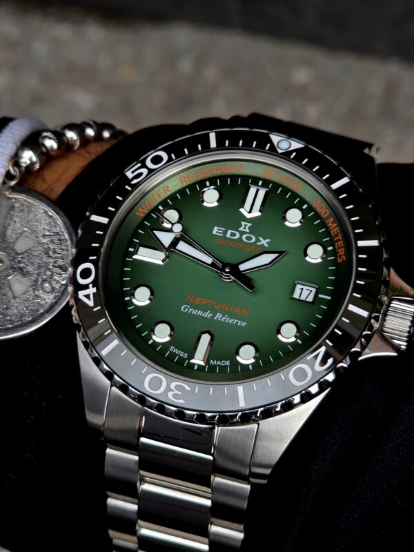 RELOJ EDOX NEPTUNIAN GRANDE RESERVE  (80801 3VM VDN) DATE AUTOMATIC - Imagen 4