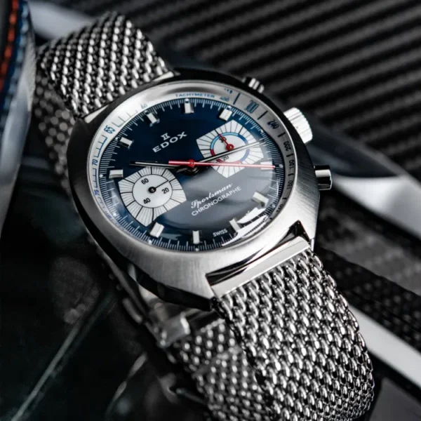RELOJ EDOX PARA HOMBRE CRONOGRAFO AUTOMATICO  (08202 3BU BUIN) SPORTSMAN - Imagen 5