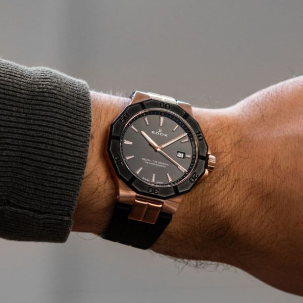 RELOJ EDOX DELFIN THE ORIGINAL (53021 37RNCA NIR) DATE - Imagen 3