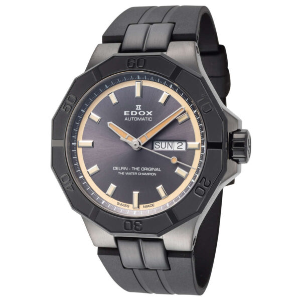 RELOJ EDOX DELFIN MECANO THE ORIGINAL (88008 37GNCA GBEI) DAY-DATE AUTOMATIC - Imagen 2