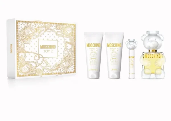 Moschino Toy 2 – Set de Regalo para Mujer 4 Piezas (EDP 100 ml + Spray 10 ml + Loción + Gel de Ducha)