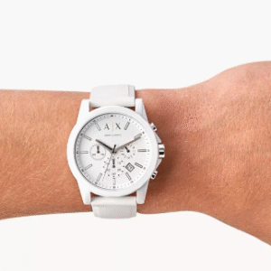 RELOJ ARMANI EXCHANGE (AX1325) CRONOGRAFO BLANCO OUTERBANKS
