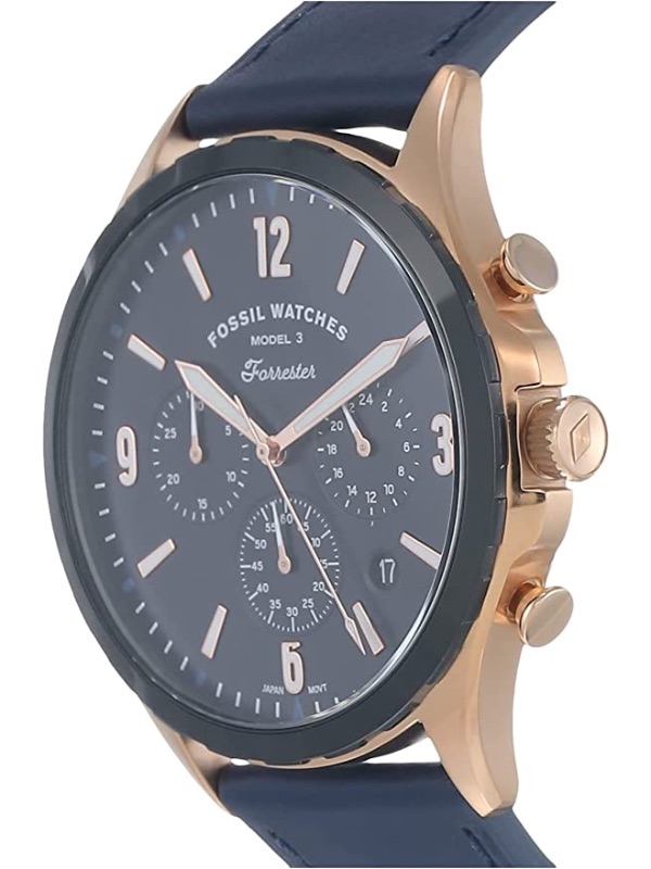 Reloj Fossil (FS5814) Cronógrafo Forrester Correa de Cuero 2 Reloj Fossil (FS5814) Cronógrafo Forrester Correa de Cuero - Imagen 2