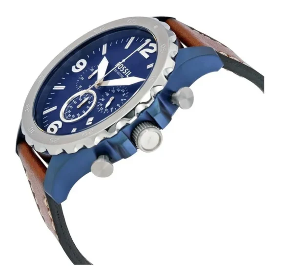 Reloj Fossil (JR1504) Cronógrafo Nate para hombre con esfera azul marino - Imagen 3