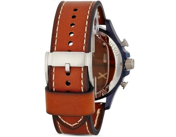 Reloj Fossil (JR1504) Cronógrafo Nate para hombre con esfera azul marino - Imagen 4