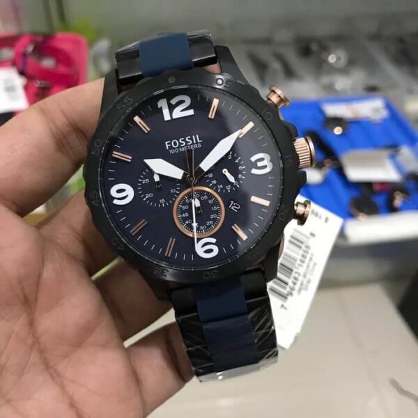 Reloj Fossil (JR1494) Nate Cronógrafo Esfera azul
