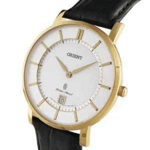 Reloj Orient  (FGW01002W) Classic Leather Strap Dressy White Dial Cuarzo