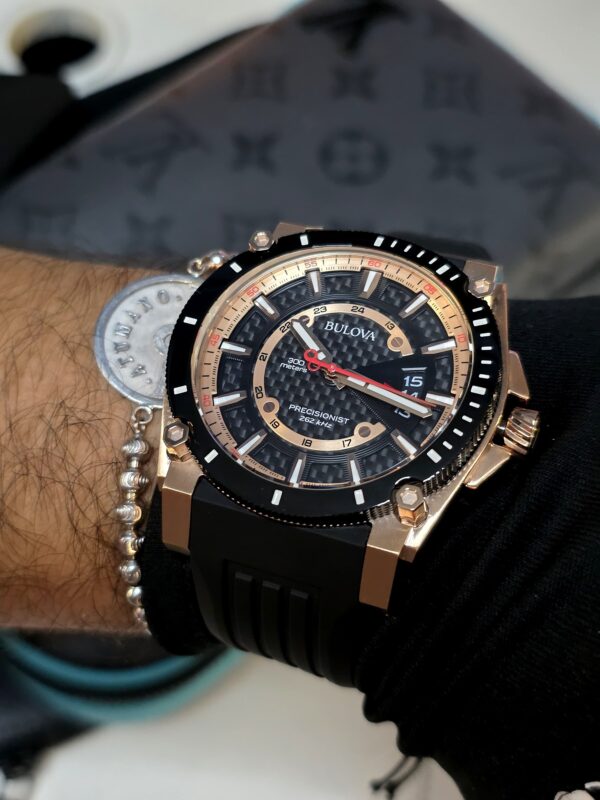 RELOJ BULOVA CLASSIC (98B152) PRECISIONIST RUBBER STRAP - Imagen 8
