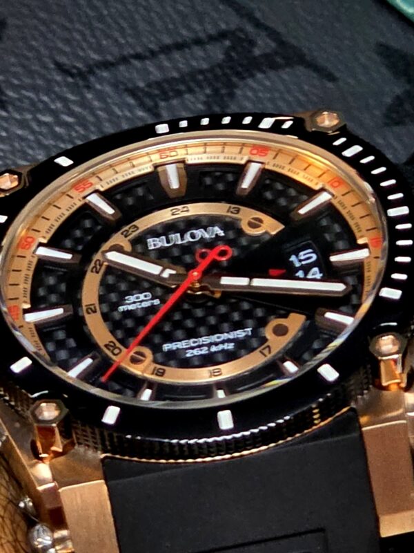 RELOJ BULOVA CLASSIC (98B152) PRECISIONIST RUBBER STRAP - Imagen 12