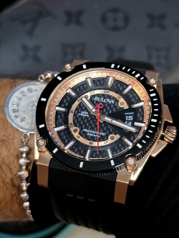 RELOJ BULOVA CLASSIC (98B152) PRECISIONIST RUBBER STRAP - Imagen 7