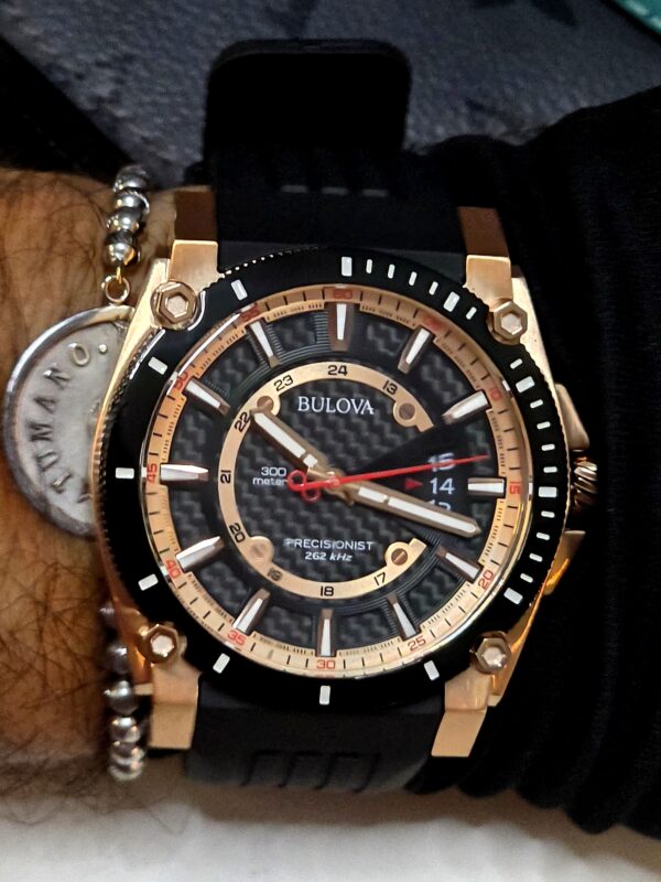 RELOJ BULOVA CLASSIC (98B152) PRECISIONIST RUBBER STRAP - Imagen 11