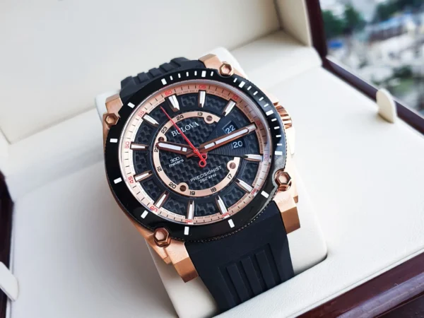 RELOJ BULOVA CLASSIC (98B152) PRECISIONIST RUBBER STRAP - Imagen 4