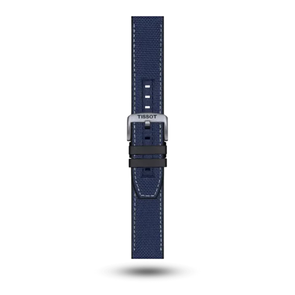 Correa Tissot super sport cuero textil azul T604047161 - Imagen 2