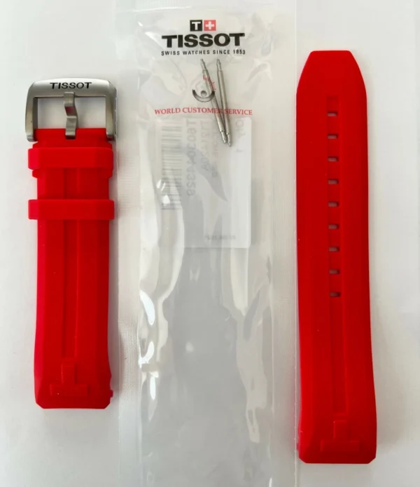 Correa Tissot T-Race  T603044329 Caucho Rojo