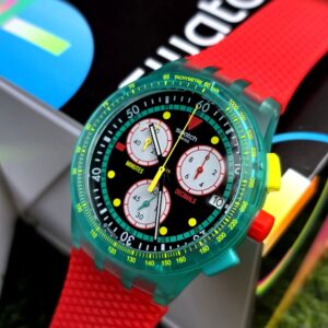 Home 28 SWATCH NEON EMERALD CHRONO (SUSG409)