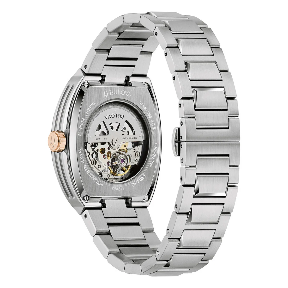Reloj Bulova Hombre (98A319) Automático Maquina Acero Inoxidable Plateado 3 Reloj Bulova Hombre (98A319) Automático Maquina Acero Inoxidable Plateado - Imagen 3