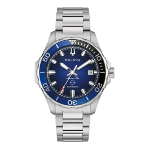 Reloj Bulova Hombre (98B466) Marine Acero Inoxidable Plateado
