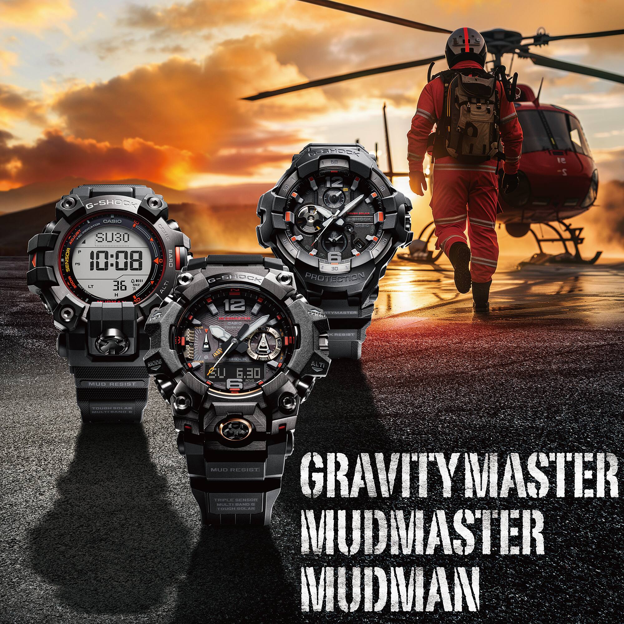Reloj G-Shock Gravitymaster GR-B300EC-1A Solar Negro 6 Reloj G-Shock Gravitymaster GR-B300EC-1A Solar Negro - Imagen 6